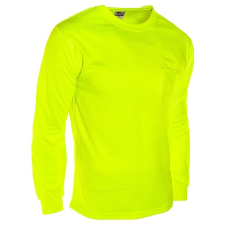KISHIGO L, Lime, Not ANSI Compliant, Long Sleeve T-Shirt 9122-L